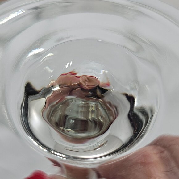 4 Libbey Ribbon Holly Goblets 7.5" water wine gold rim festive holiday Christmas - Picture 6 of 14